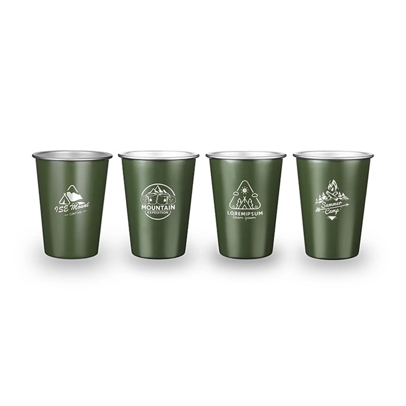 

304Stainless Steel Beer Cup Cold Drink 350Ml Coffee Tumbler Tea Milk Mugs Home For Camping Household Office
