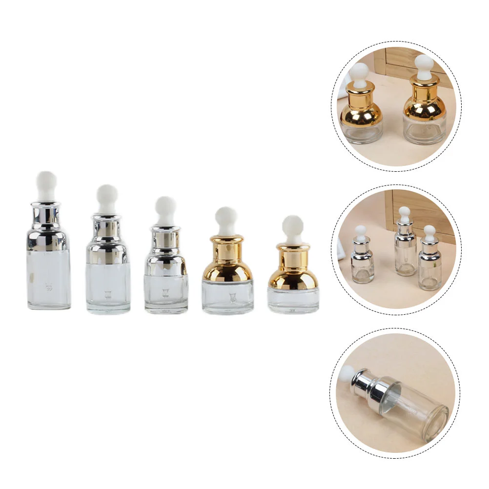 

5pcs Simple Practical Bottles Perfume Sub Packing Bottles Female Perfume Bottles