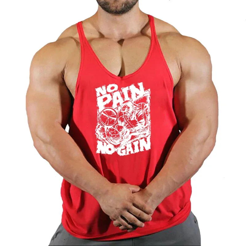 Мужская Хлопковая Майка Повседневная Одежда Для Фитнеса И Спортзала Боди Без