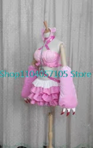 SUPER SONICO GRG Racing Queen Genus Gloomy Bear Косплей Костюм с носками Розовый парик и реквизитная