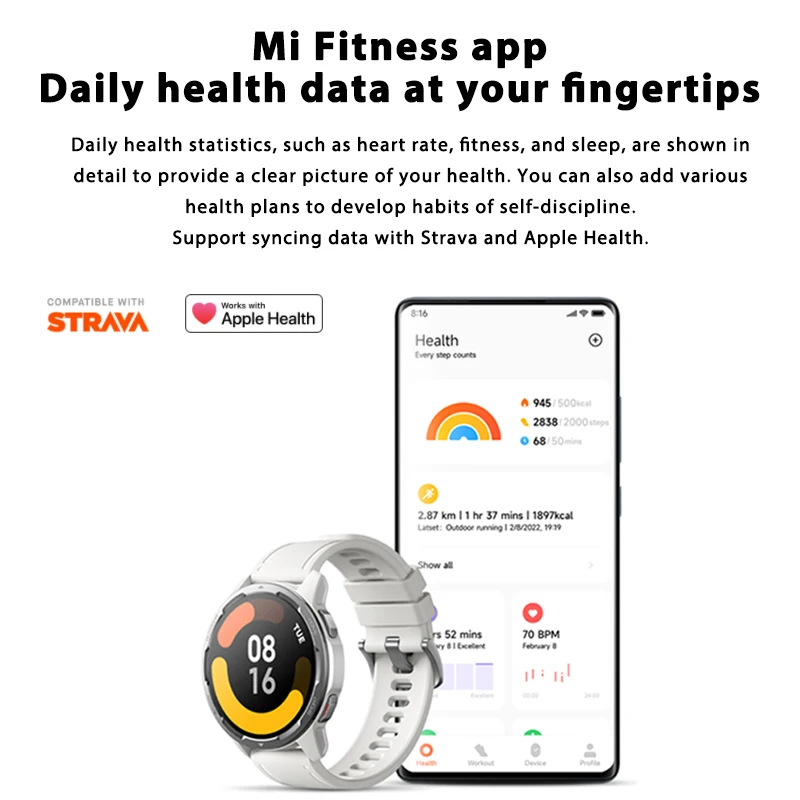Умные часы Xiaomi Mi Watch S1 активные Смарт-часы с GPS 470 мАч AMOLED дисплей 1 43 дюйма Bluetooth 5 2