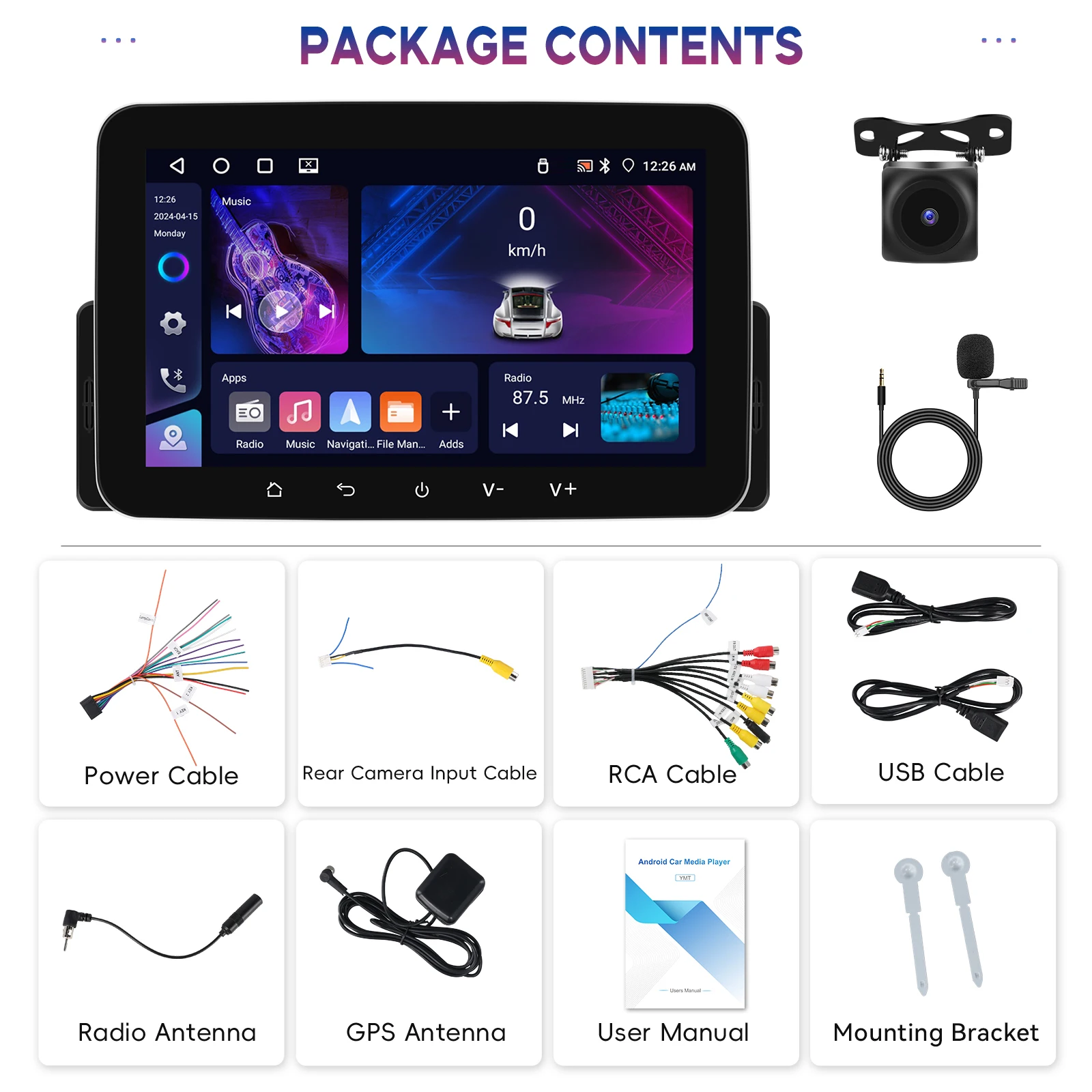 

Podofo Android автомобильный стерео радио 1 Din 7 дюймов IPS сенсорный экран мультимедийный плеер 4 + 64 ГБ беспроводной Carplay AndroidAuto головное устройство