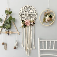 round leaves hollow bird creative wall wooden decorations pendant diy craft pendant bedroom living room background wall hanging