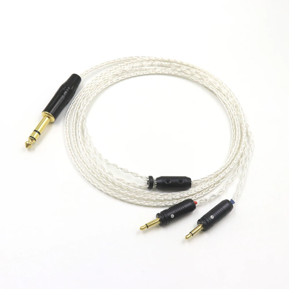 High Quality 8 Core 2.5 4.4 6.5mm/4pin XLR Balanced Clear Celestee NEW Focal ELEAR Headset French Utopia Upgrade Headphone Cable