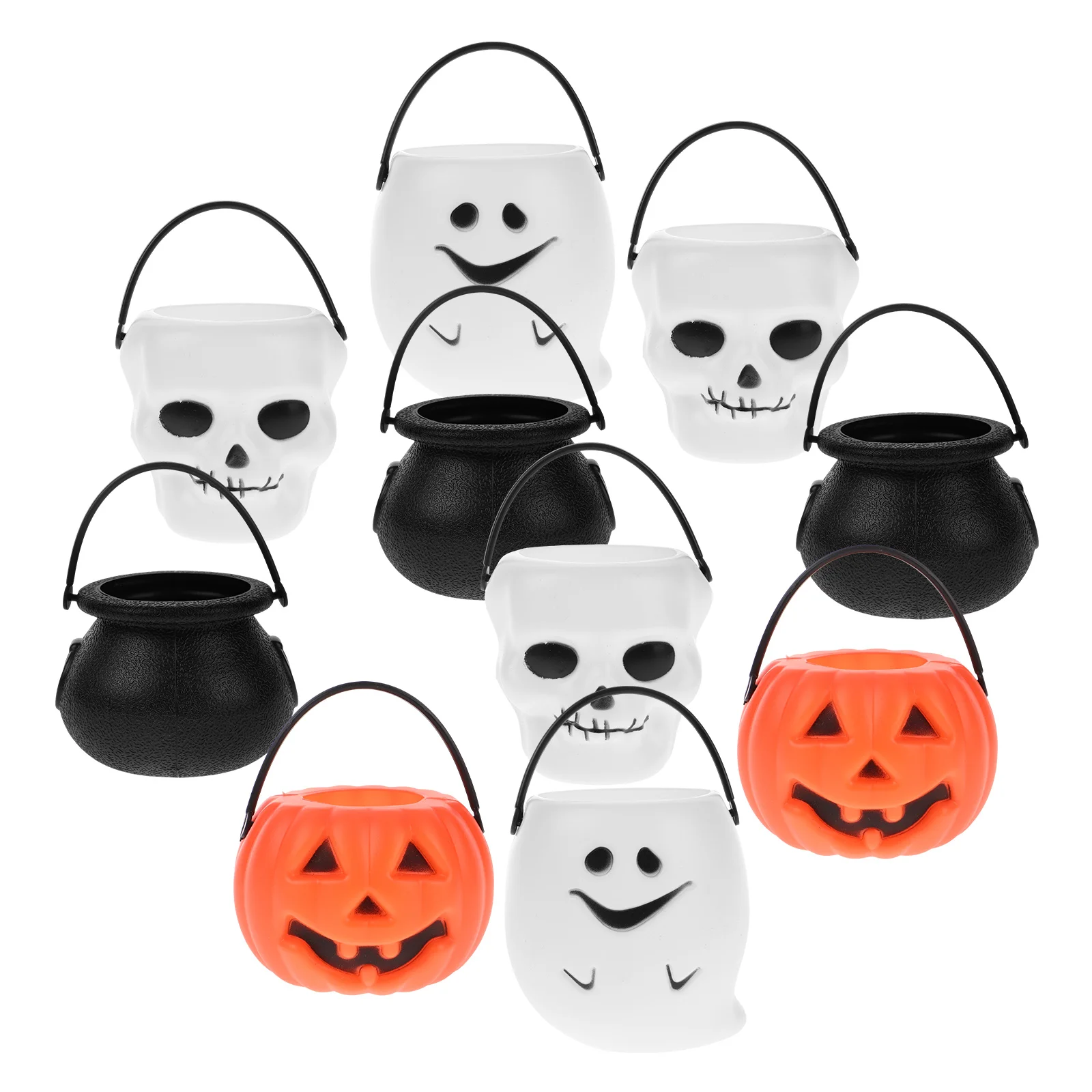 Cabilock 12 шт. ведра для конфет на Хэллоуин кошелек или жизнь горшки закусок