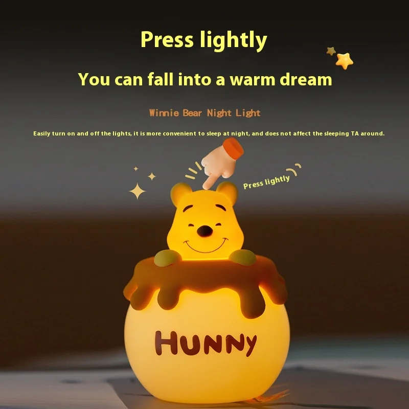 Ночник Винни-Пух Креативная Настольная Лампа Ручной Работы Рождественская