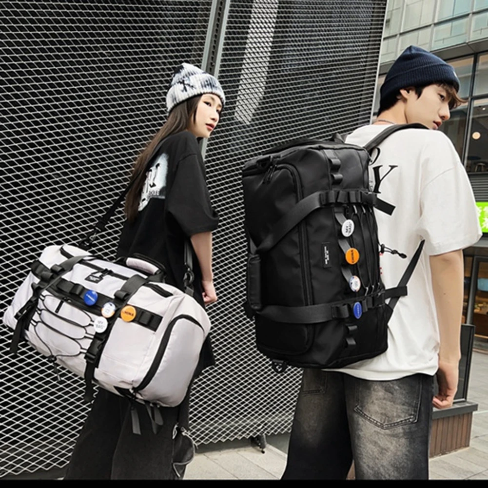 

Large Capacity Travel Bag for Women Weekend Fitness Handbag Men Luggage Bag Multi Pocket Storage Travel Duffle Fitness Backpack