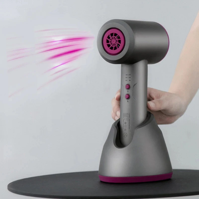 

Cordless Handheld Hair Dryer Portable Battery Travel Cold Hot and Air Blower Fast Charging Powerful Heat Blow Dryer