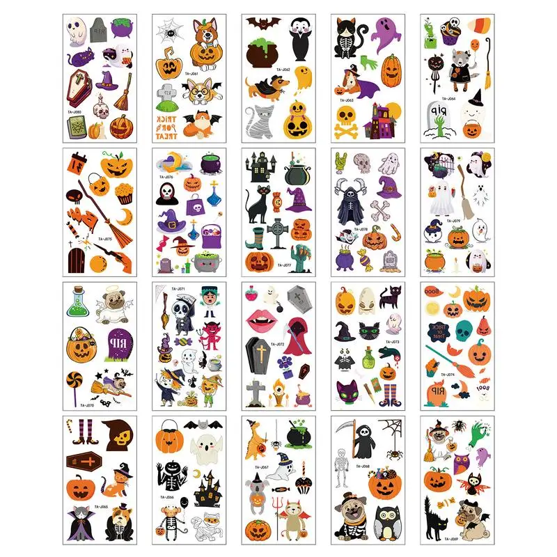 

Halloween Stickers For Water Bottles Cute Halloween Face Stickers Day Of The Dead Stickers Various Designs To Create A Halloween