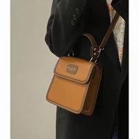 retro female crossbody bag vintage pu leather hasp small square bucket bags lady luxury portable shoulder messenger bags