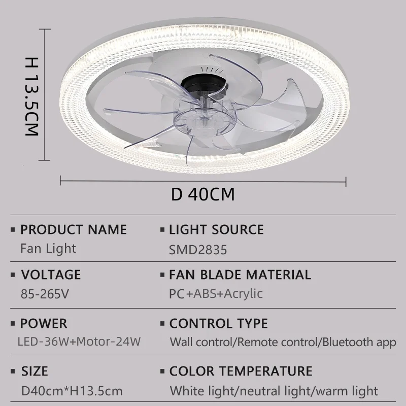 

Современный новый потолочный вентилятор, интеллектуальное приложение, дистанционное управление, 6-скоростной светодиодный вентилятор, светильник для гостиной, спальни, столовой, домашний светильник