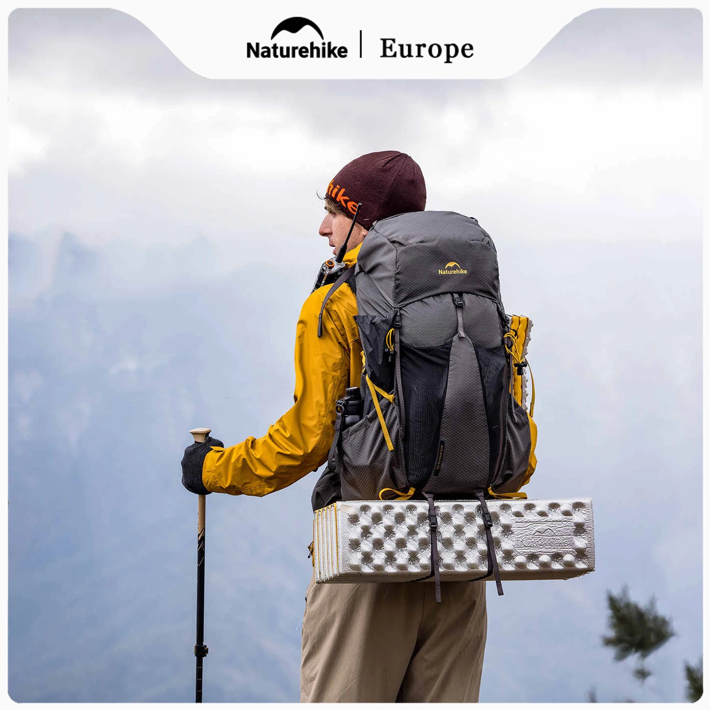 Фото Рюкзак Naturehike Airflow для походов 35 л/65 л, большой вместимости, для активного отдыха, дышащий, сверхпрочный, для альпинизма №1