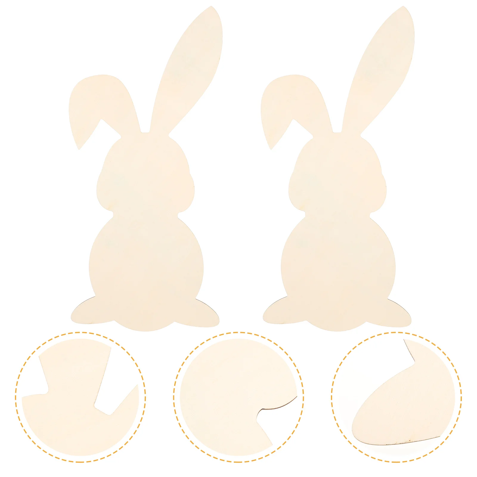 

Easter Wooden Bunny Rabbit Wood Cutouts Hanging Decoration Crafts Embellishments Tags Chips Unfinished Shape Graffiti Spring