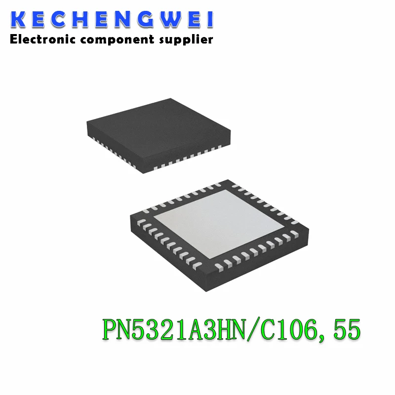 

1PCS/Lot New Original PN5321A3HN/C106,55 PN5321A3HN PN5321 PN532 QFN-40 NFC Controller Wireless Transceiver Chip5PCS/Lot New Ori