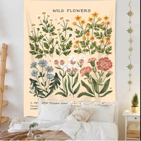 tapestry flowers butterfly mushroom home decor aesthetics wall hangings tapestries for living room bedroom outdoor