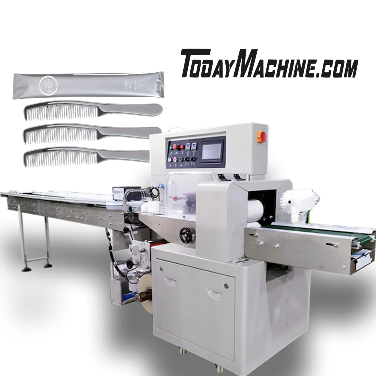 Автоматическая горизонтальная машина для упаковки подушек печенья и хлеба с