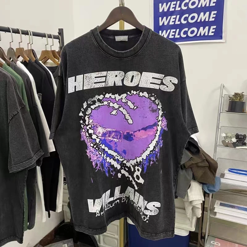 

High Quality Hellstar T Shirt for Men Women Hell Star Tee T-shirt Tops Loose Short Sleeve