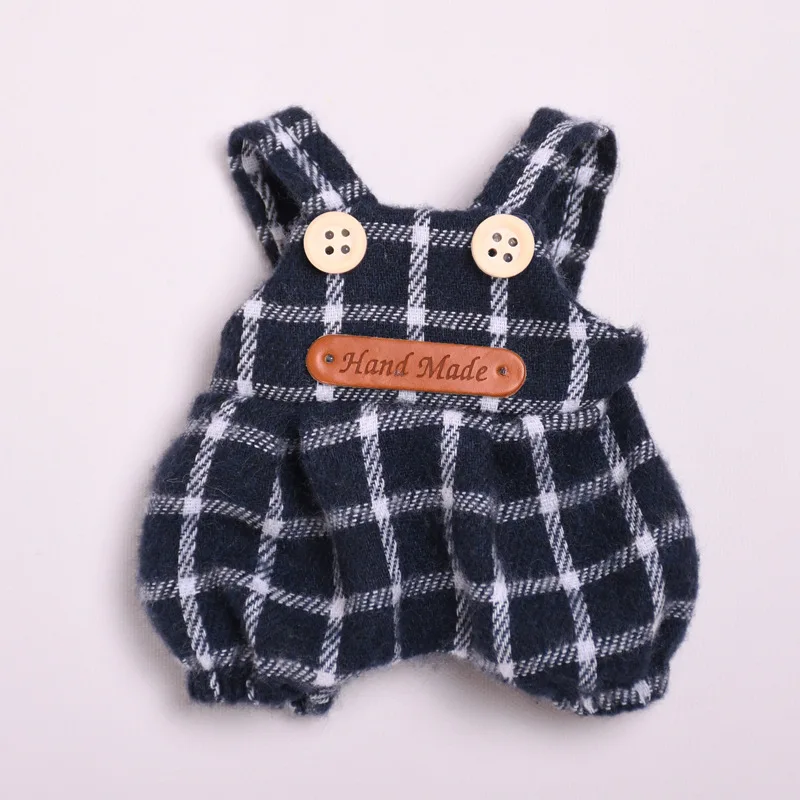 17 см Kawaii мини плюшевая кукла аксессуары для одежды Корея Kpop Exo Labubu Idol клетчатый