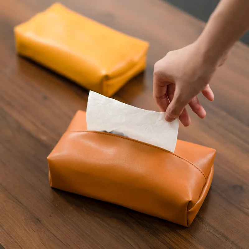 

Кожаная Коробка для бумажных салфеток