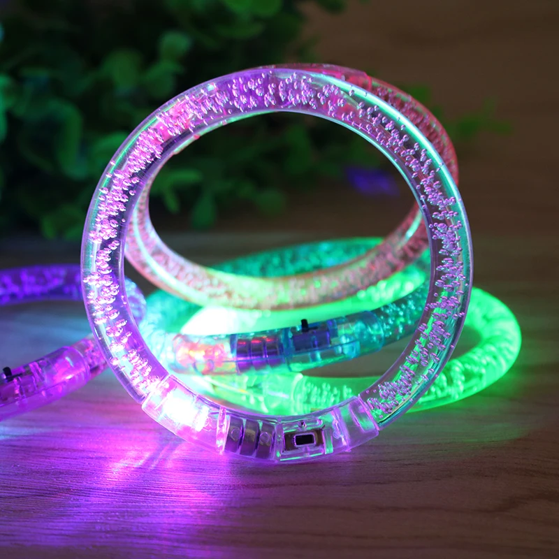 

1 шт., разноцветный светящийся браслет, браслет со светодиодной подсветкой, электронные детские игрушки