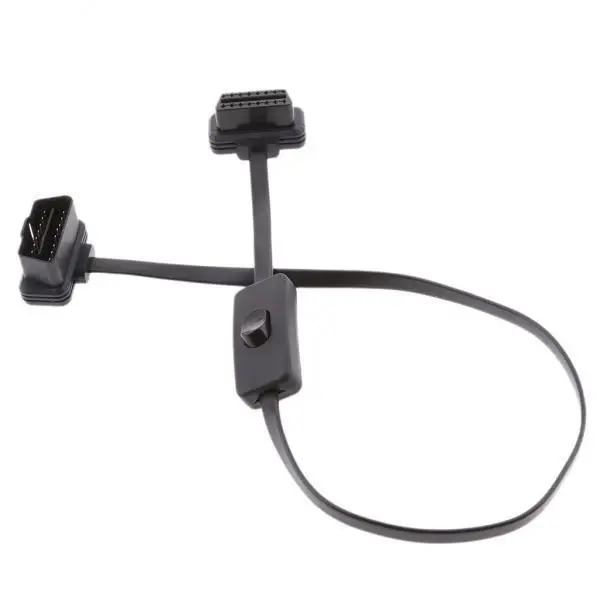 

3X OBD 2 OBD-II 290mm Car Diagnostic 16-Pin Extension Cable With Power Switch