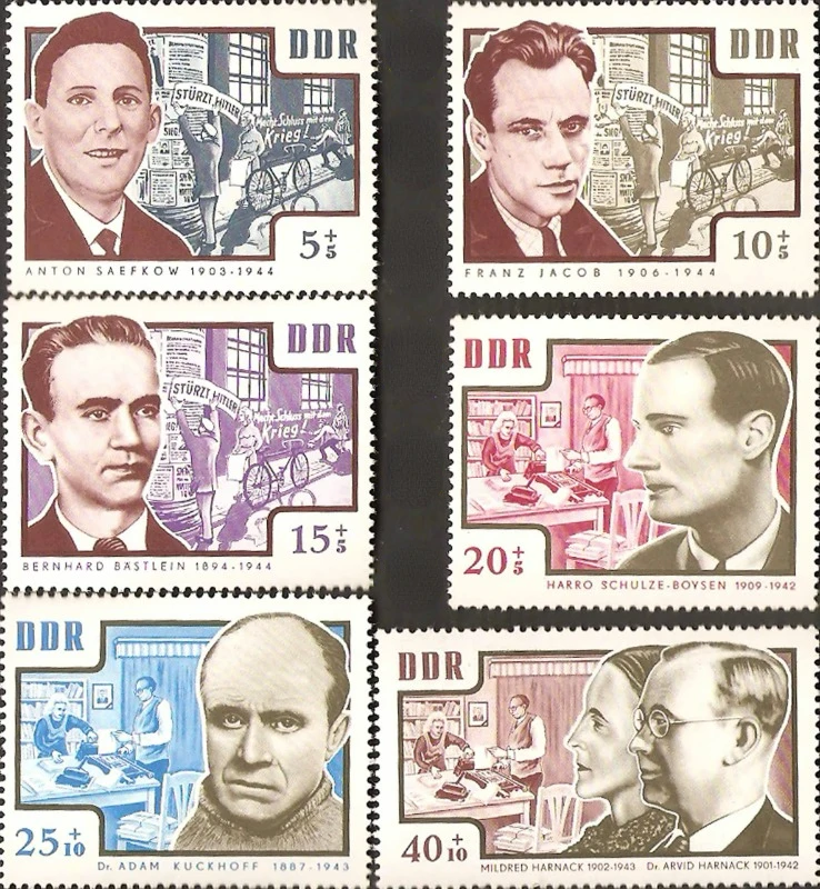

6 шт., DDR, 1964, Soldier, настоящие оригинальные марки для коллекции, MNH