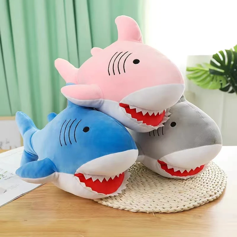

40Cm Kawaii Huge Shark Plush Toy Soft Doll Cartoon Stuffed Toy Cute Plush Dolls Children Boys and Girls Birthday Gifts Decor