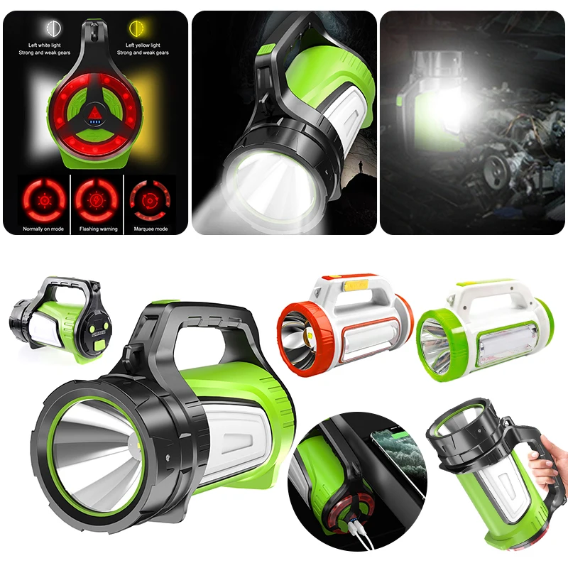 

COB светодиодный светильник, портативный Рабочий светильник, супер яркий, Повседневный, водонепроницаемый, с зарядкой от USB, для активного отдыха, походов, рыбалки, исследования