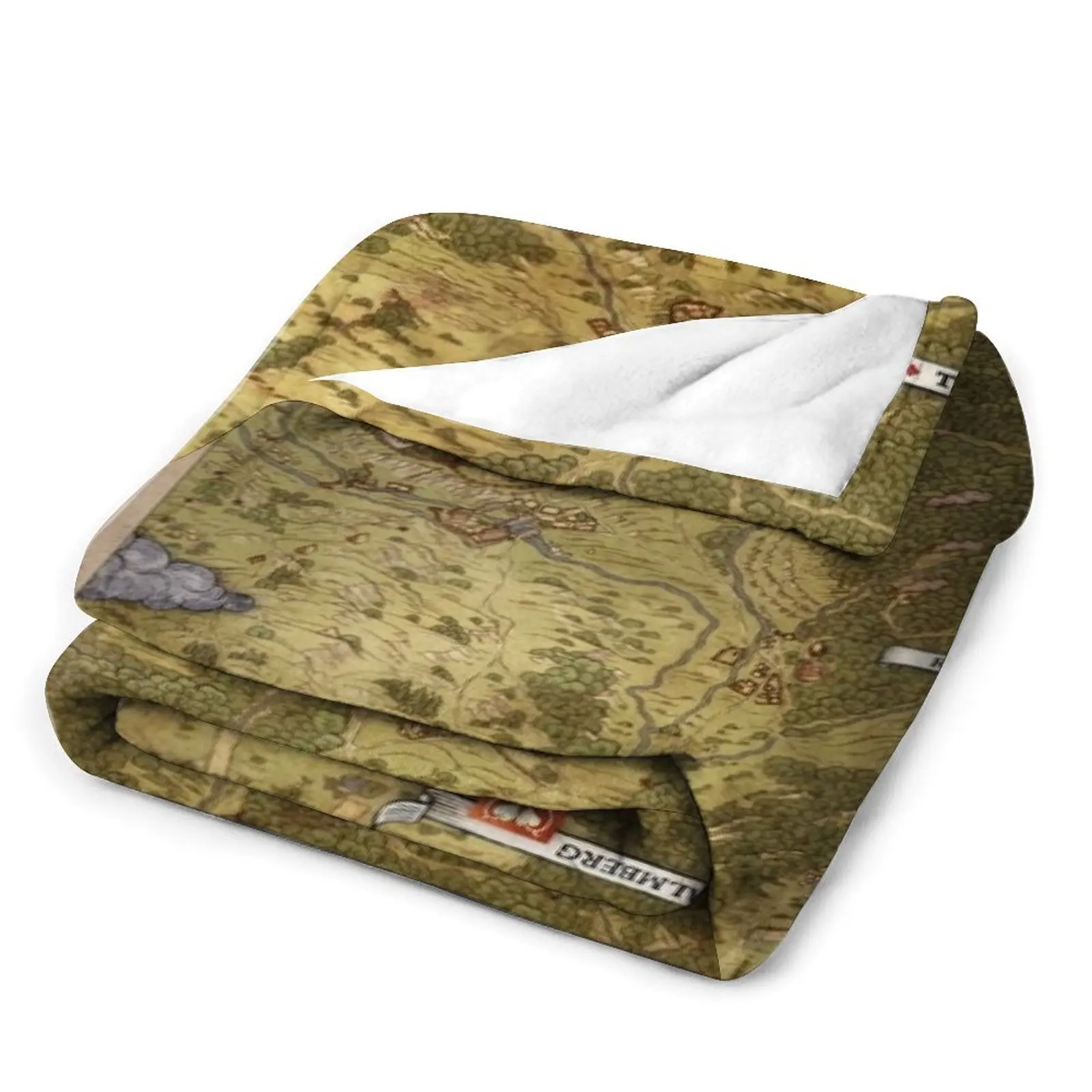 Одеяло с картой Kingdom Come Deliverance очень большое одеяло для косплея аниме одеяла