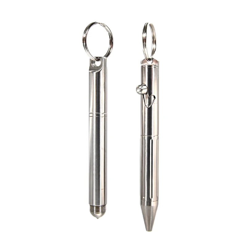 

Multifunction Mini Keychain Pen Pure for TITANIUM Ballpoint Pen Signature Pen Portable Gadget