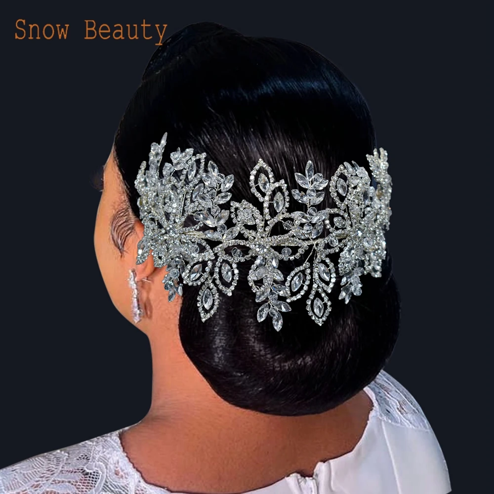 

DZ087 Bridal Crown Wedding Headband Handmade Bridal Headpieces Crystal Women Jewelry Bride Headwear Party Headpiece Gift