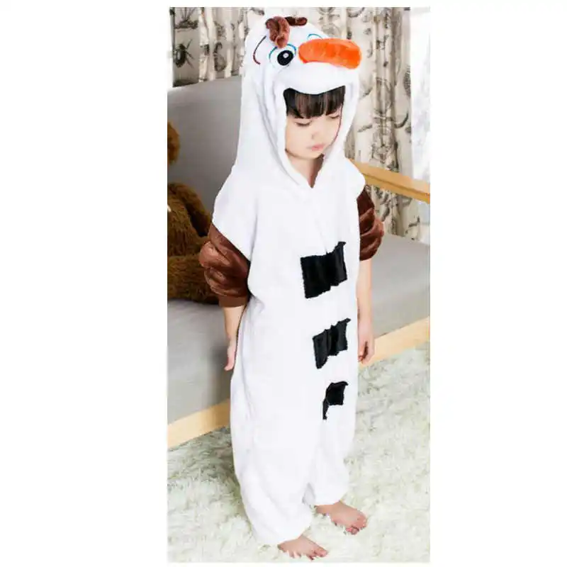 Лидер продаж костюм Диснея для косплея пижамы с изображением снеговика Холодное