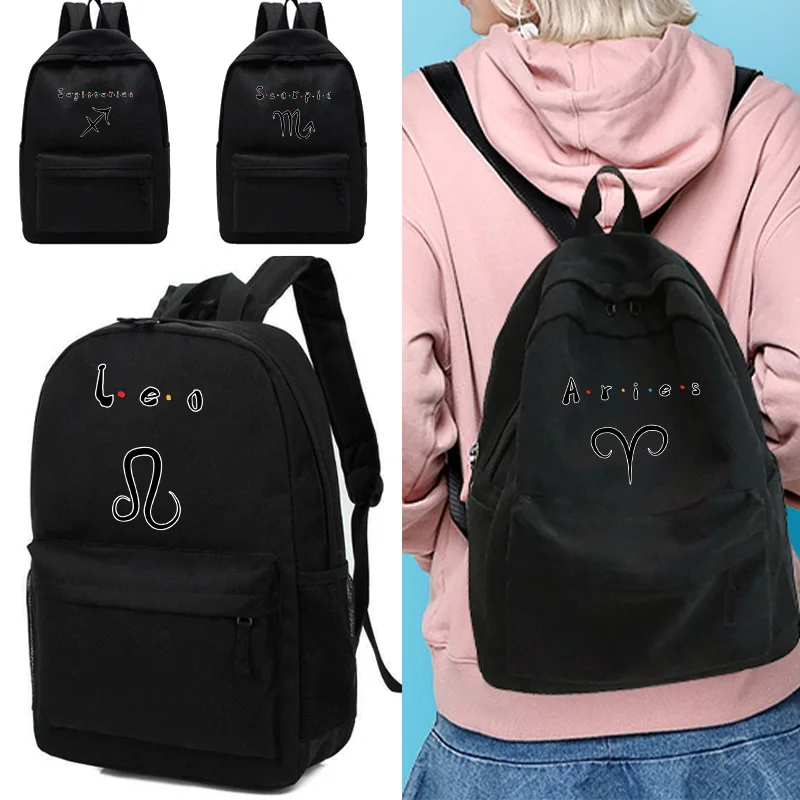 

Large Capacity Women Backpack Travel Sport Bag Backpacks Schoolbag for Teenage Girls Constellation Print Bookbag Travel Rucksack