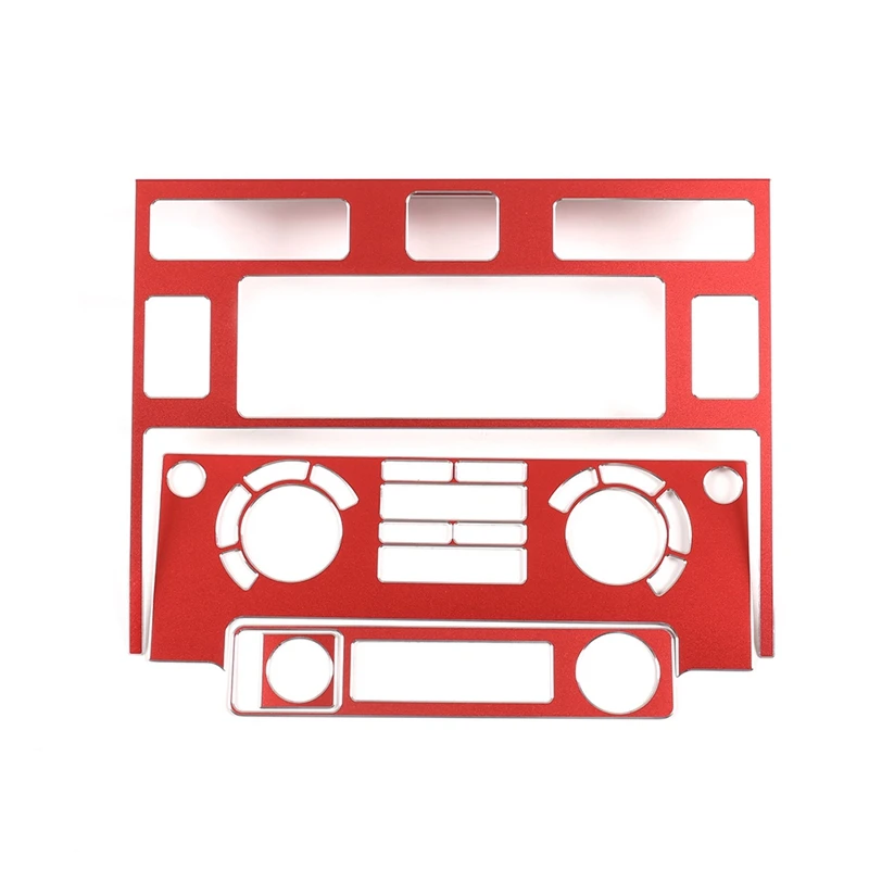 

Автомобильная центральная консоль кондиционера CD панель управления отделка наклейка для Land Rover Defender 110 2008- 2018