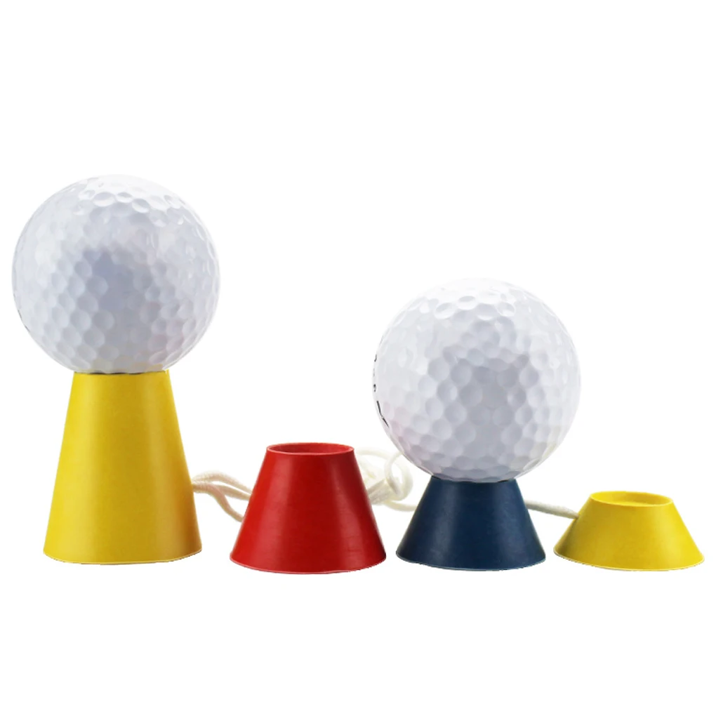 

4pcs set Tee Rubber Ball Holder Golfer Ball Rack 4 Height Training Holder Golfing Practice Tool
