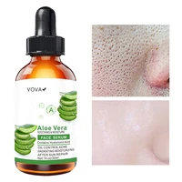 aloe pores shrink face serum oil control whitening remove dark spots acne blackheads moisturizing brighten skin care cosmetics