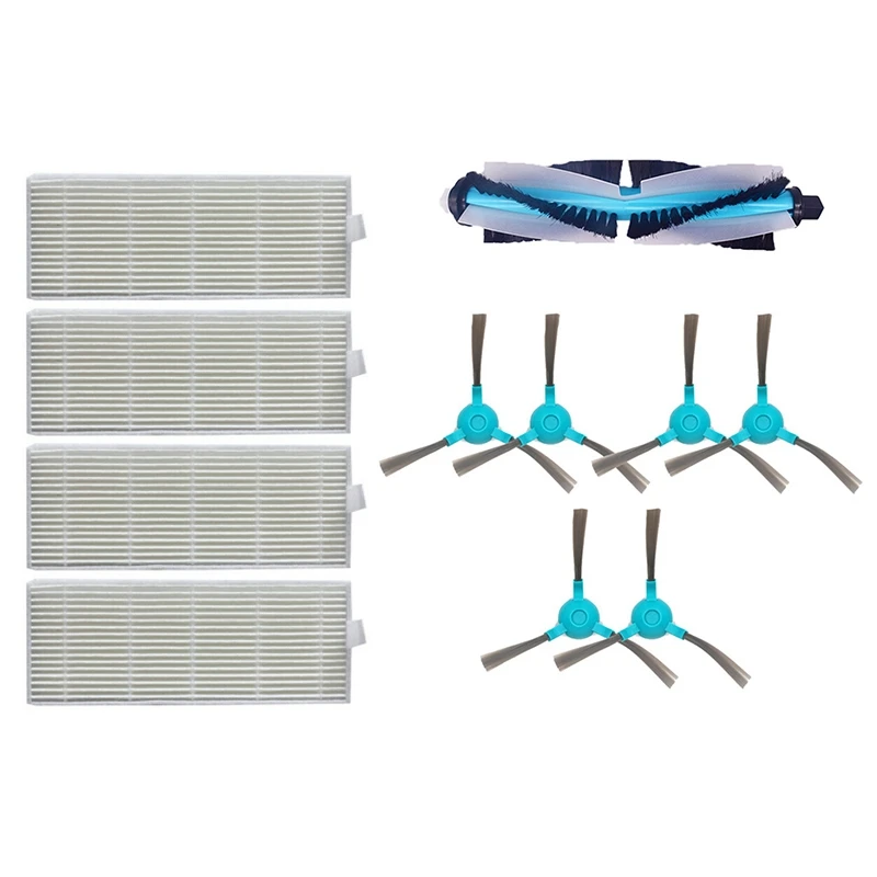 

1Set Replace The Main Brush For The Cecotec Conga 1390 Cecotec Conga 1290 Robotic Vacuum Cleaner & 4 Pcs Filters Replace For Con