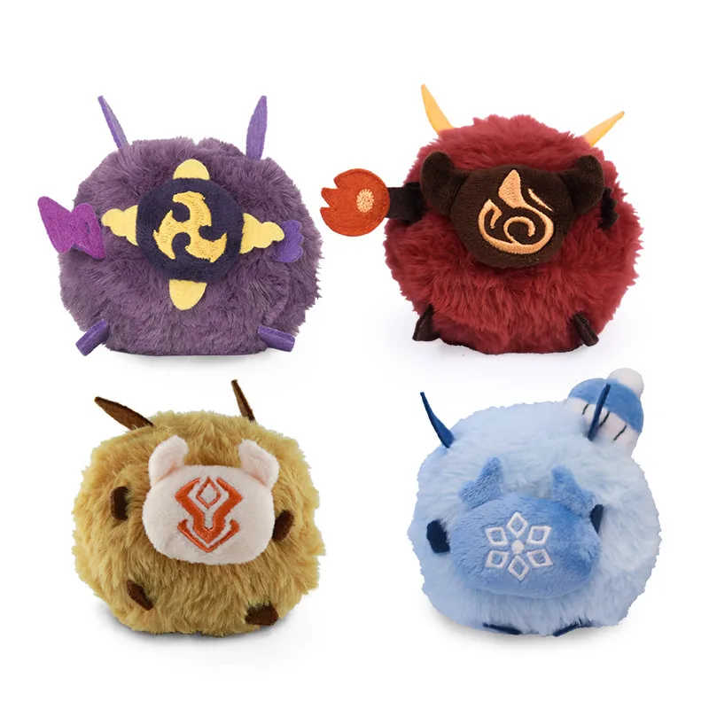

Game Genshin Impact Hilichurl Plush Doll Keychain Cosplay Tcho-Tcho Cartoon Accessories Props Bag Decor Pendant