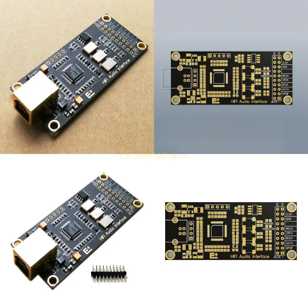 Фото E56B HIFI USB-декодеры SA9227 USB-DAC Асинхронный USB-модуль DSD128 32 бит/384 кГц №1