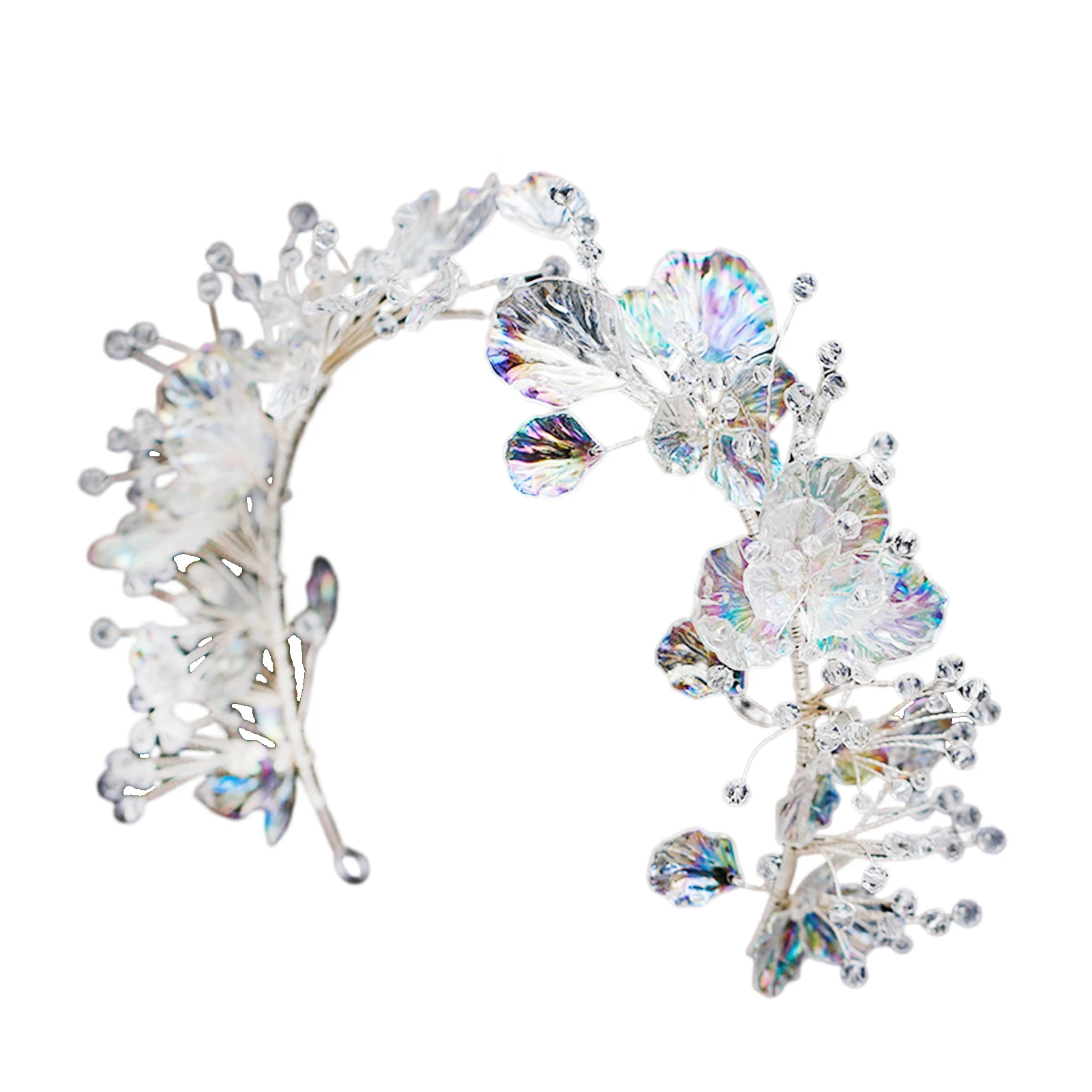 

Crystal Sparkling Bride Headband Handmade Hairband with Glitter Crystals for Women Hairstyle Making Tool