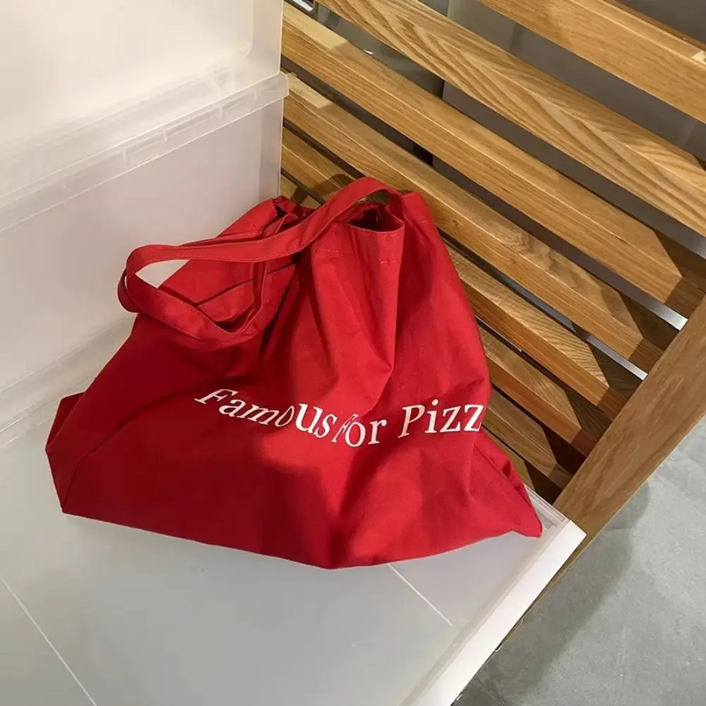 Летние сумки для покупок с надписью модные однотонные холщовые пляжные