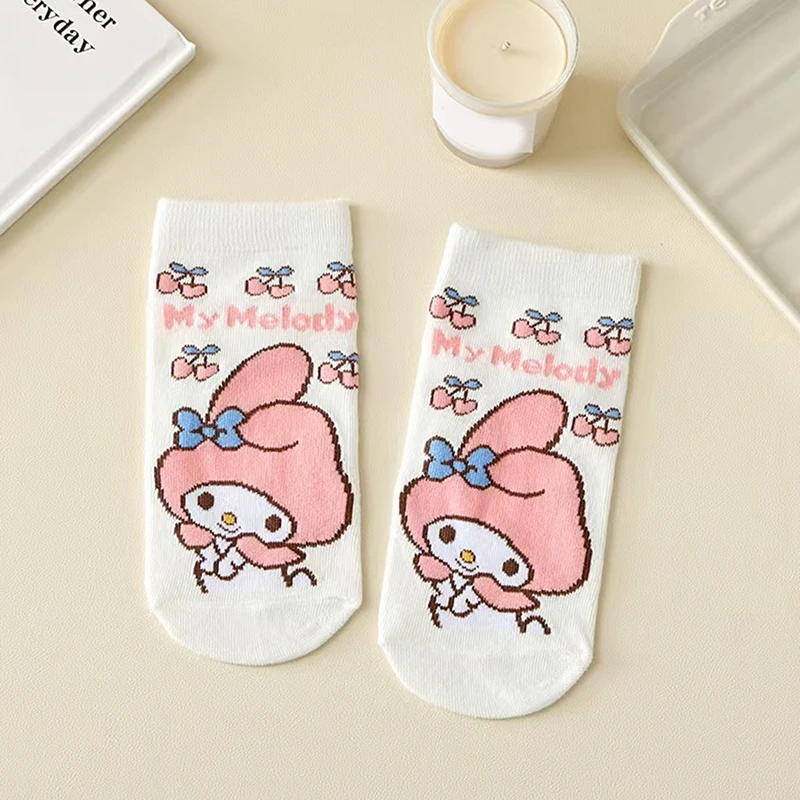 5 пар носков Sanrio Hello Kitty носки в стиле аниме Харадзюку пять милых женских хлопковых