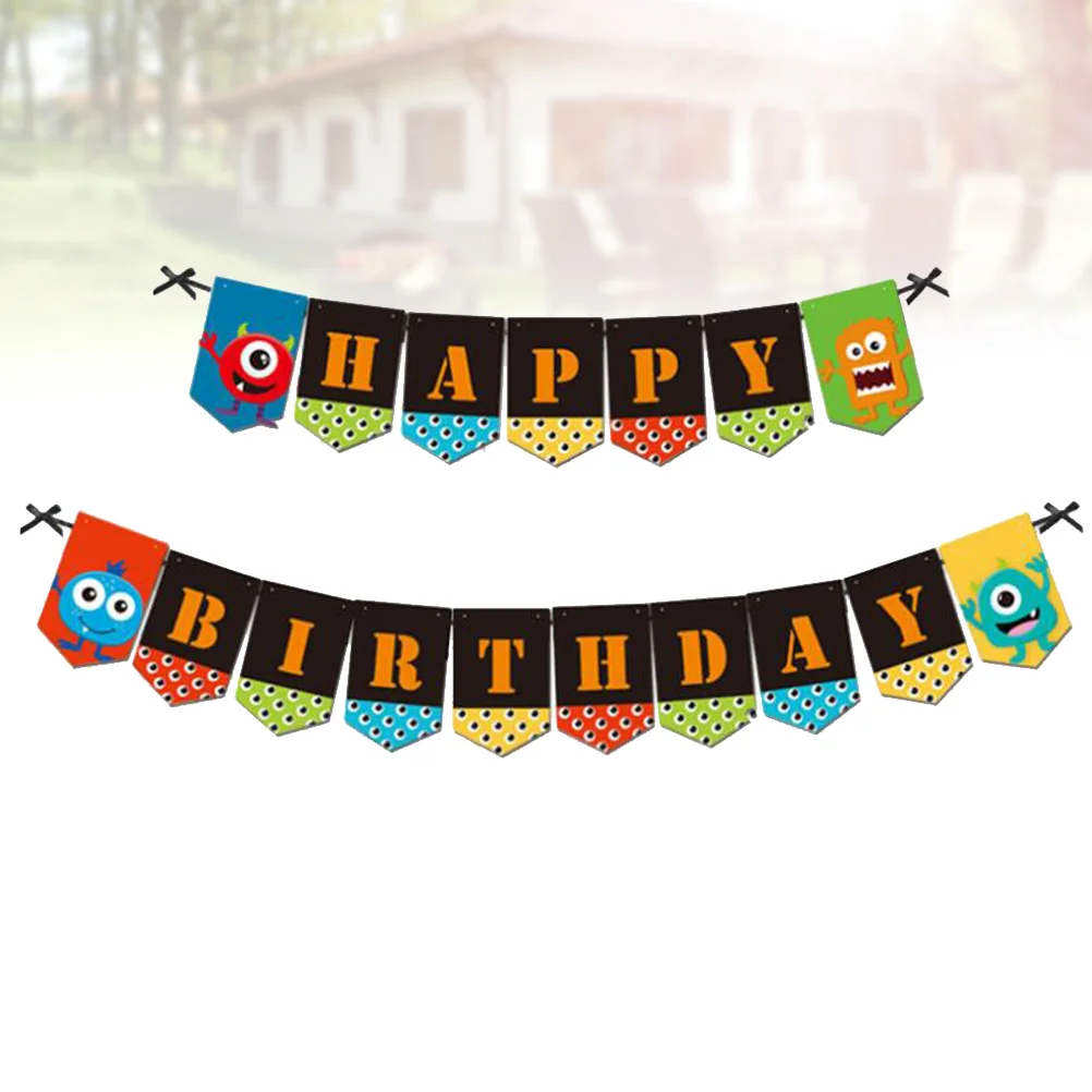 

Decorative Bunting Banner Birthday Party DIY Bunting Garland Banner Birthday Holiday Party Favors Supplies 1PCS