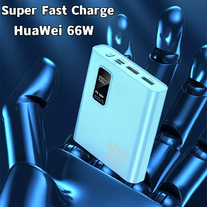 

2023New Super Fast Charging Power Bank 20000mAh PD66 W HD Digital Portable Charger External Battery for Apple Xiaomi Universal