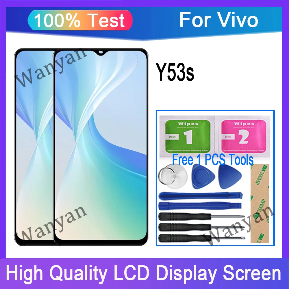 Оригинальный ЖК-дисплей для Vivo Y53s V2111A V2058 сменный сенсорный экран дигитайзер Оригинальный ЖК-дисплей для Vivo Y53s V2111A V2058 сменный сенсорный экран дигитайзер