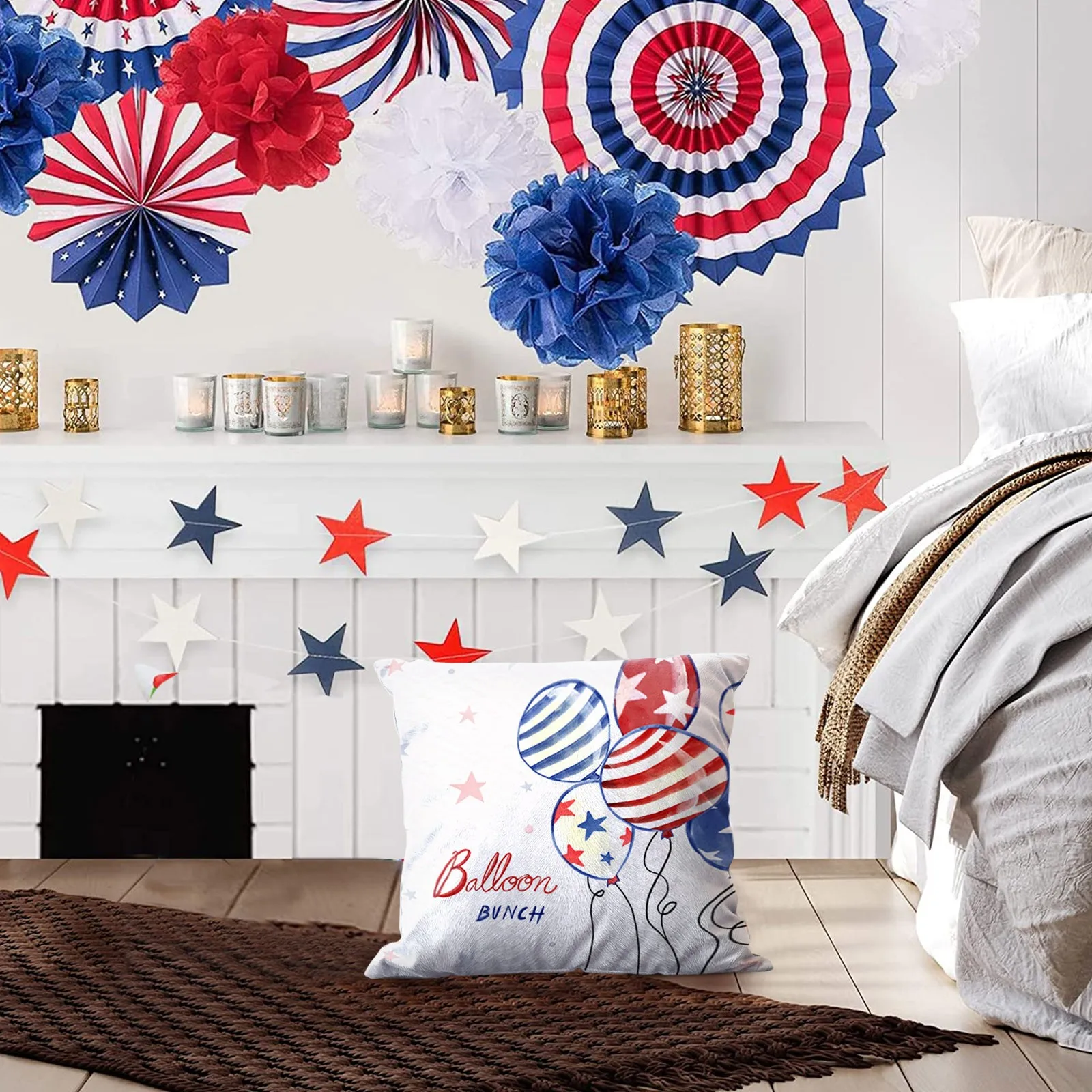 Наволочки для подушек нейтральные декоративные патриотическая американская
