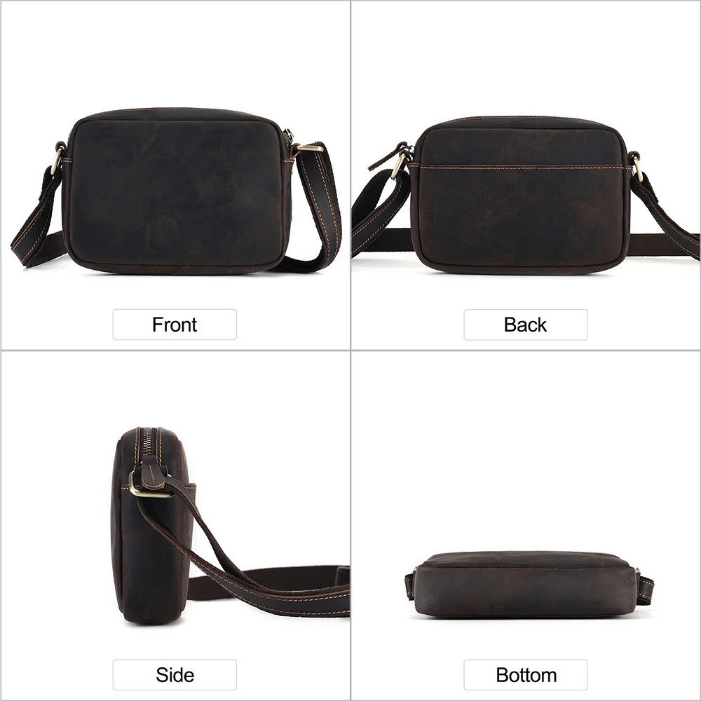 Маленькая сумка-мессенджер из натуральной кожи для мужчин и женщин кошелек