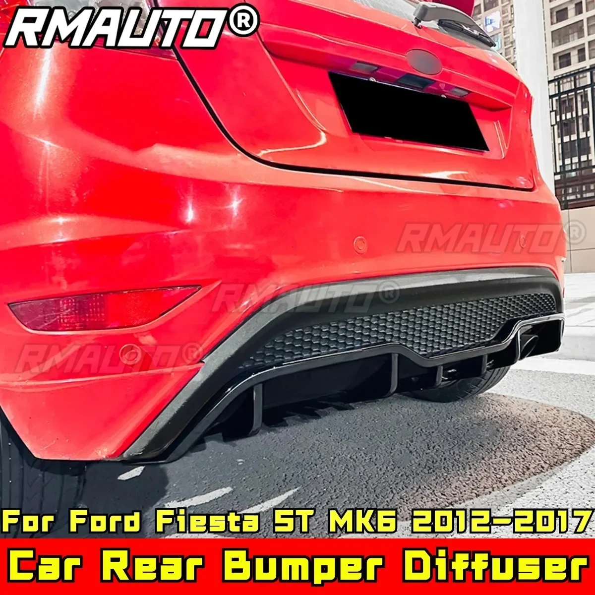 Для Fiesta ST MK6 2012-2017 обвес диффузор заднего бампера защита для Ford автомобильные