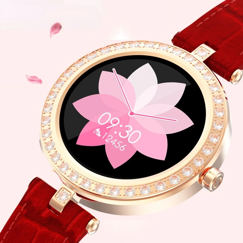 

Fashion Smart Watch Women Heart Rate Blood Pressure Monitor Pedometer Fitness Tracker Music Control Full Touch Smartwatch