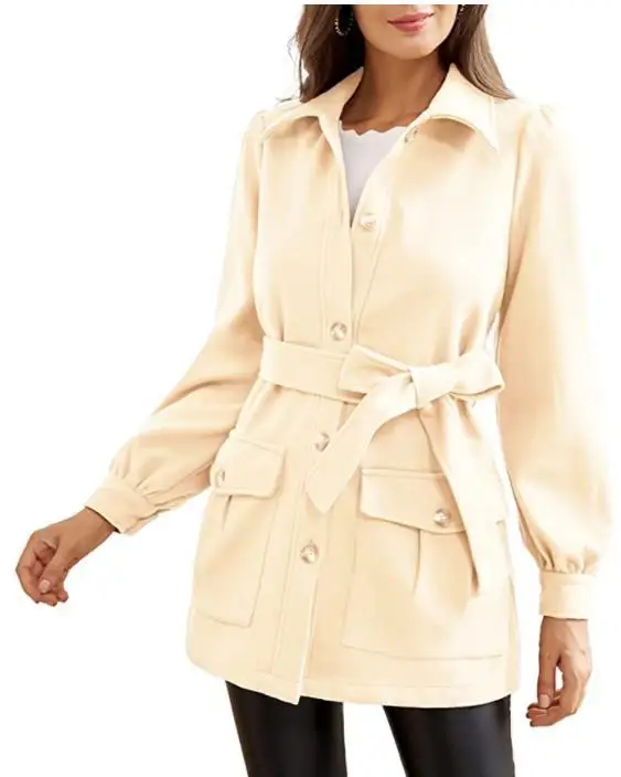 

2022 autumn and winter woolen women's coat Ni coat multicolor